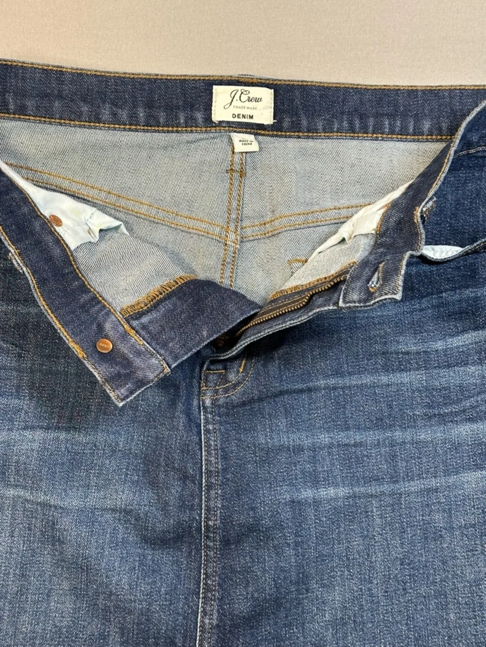 J. Crew Denim Skirt with Raw Hem, Mini Jean Skirt, Frayed Hem - Womens 29
